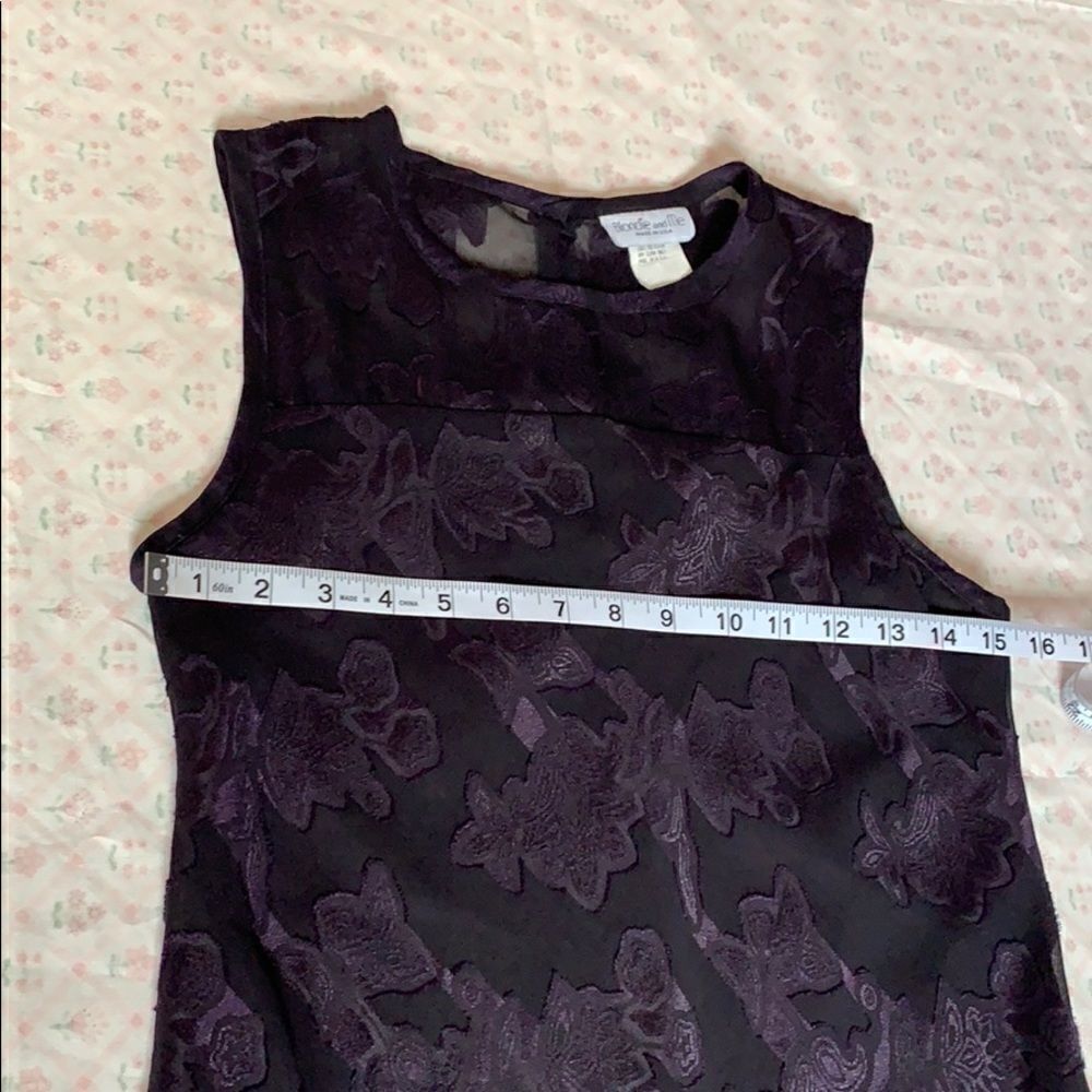 Blondie and Me Purple Lace Dress Size 9 Juniors - Picture 8 of 9